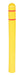 Vestil BPC-7L low density polyethylene bollard post cover red tape - view 2