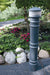 Vestil BPC-DM-LAC-GY Polyethylene Metro with AC Light Bollard Cover 7 in. x 7 in. x 57 in. Gray