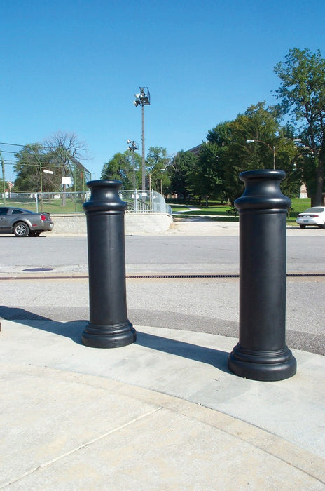 Vestil BPC-DP-B Polyethylene Pawn Bollard Cover 11-1/4 in. x 11-1/4 in. x 49 in. Black