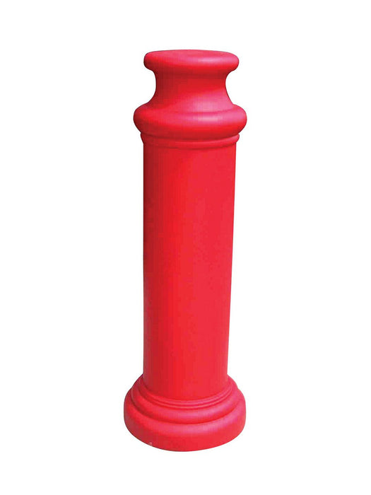 Vestil BPC-DP-R Polyethylene Pawn Bollard Cover 11-1/4 in. x 11-1/4 in. x 49 in. Red
