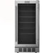 Empava EMPV-BR05S 15 inch built-in beverage refrigerator with glass door, stainless steel