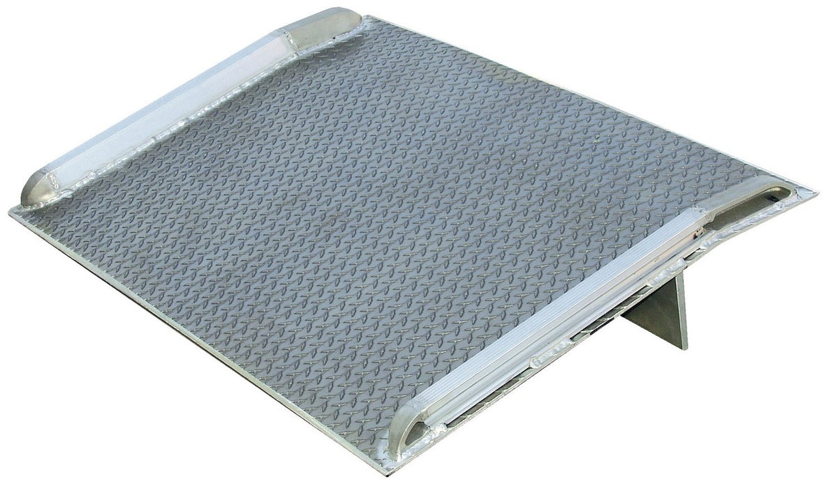 Vestil BTA-07008460 Aluminum Truck Dock Board 84 in. x 60 in. 7,000 lb. Capacity Silver