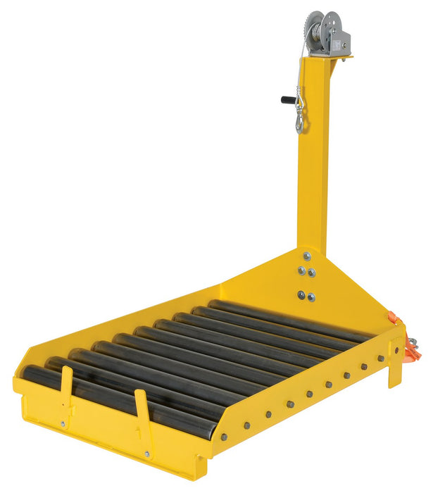 Vestil BTC-PJ-WINCH fork truck battery transfer platform with winch - view 2