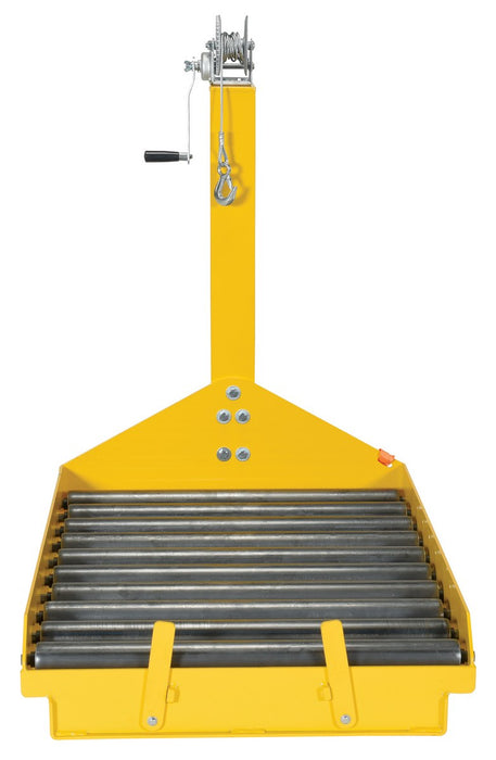 Vestil BTC-PJ-WINCH fork truck battery transfer platform with winch - view 3