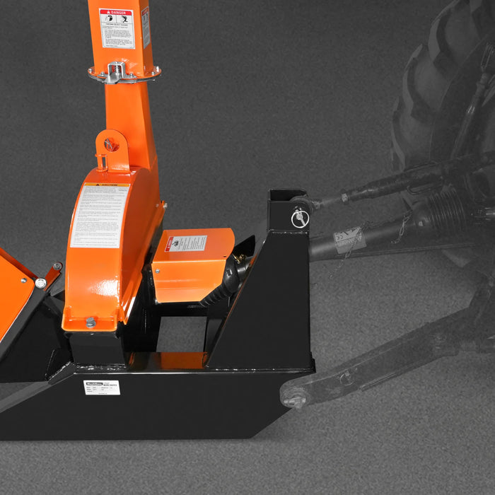 3-Point PTO Stump Grinder & 4" PTO Wood Chipper & Forestry Log Skidding Winch Combo, SG24 & BX42S &FW8800