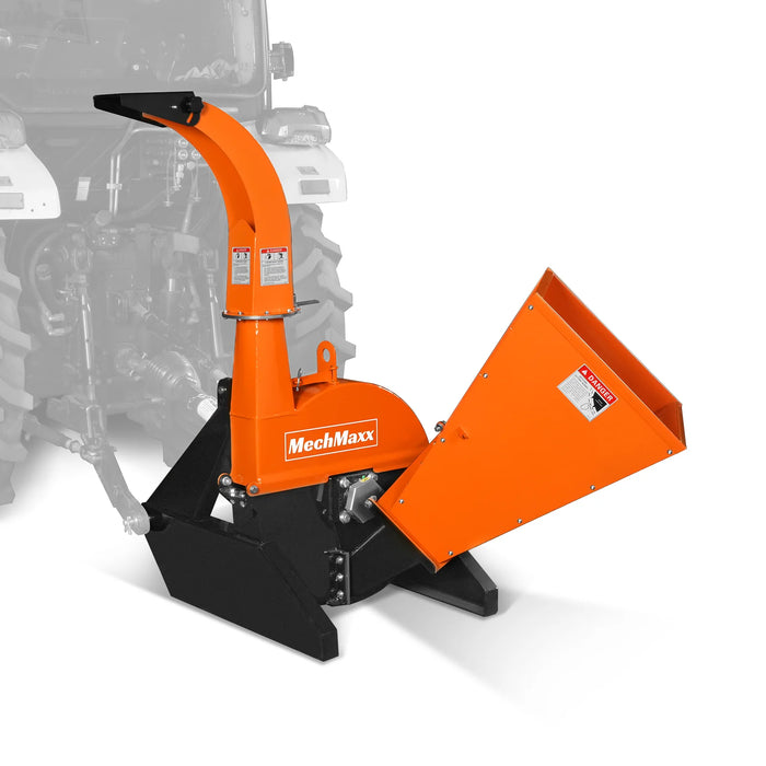 3 Point PTO Wood Chipper Attachment For Tractors Up To 45HP (PTO Shaft Included),  BX42S