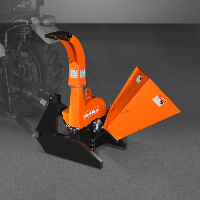 3-Point PTO Stump Grinder & 4" PTO Wood Chipper & Forestry Log Skidding Winch Combo, SG24 & BX42S &FW8800