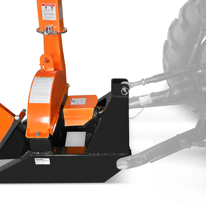 3-Point PTO Stump Grinder & 4" PTO Wood Chipper & Forestry Log Skidding Winch Combo, SG24 & BX42S &FW8800