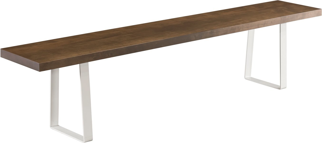 Straight Edge Stirrup Bench - Steel Base