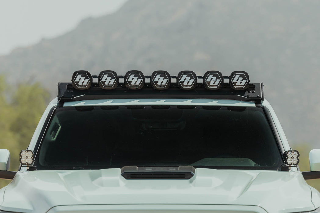 DV8 Offroad Baja Designs Linkable Lightbar Mount for DV8 Roof Rack Light Option – on the trail, image 3 of 13