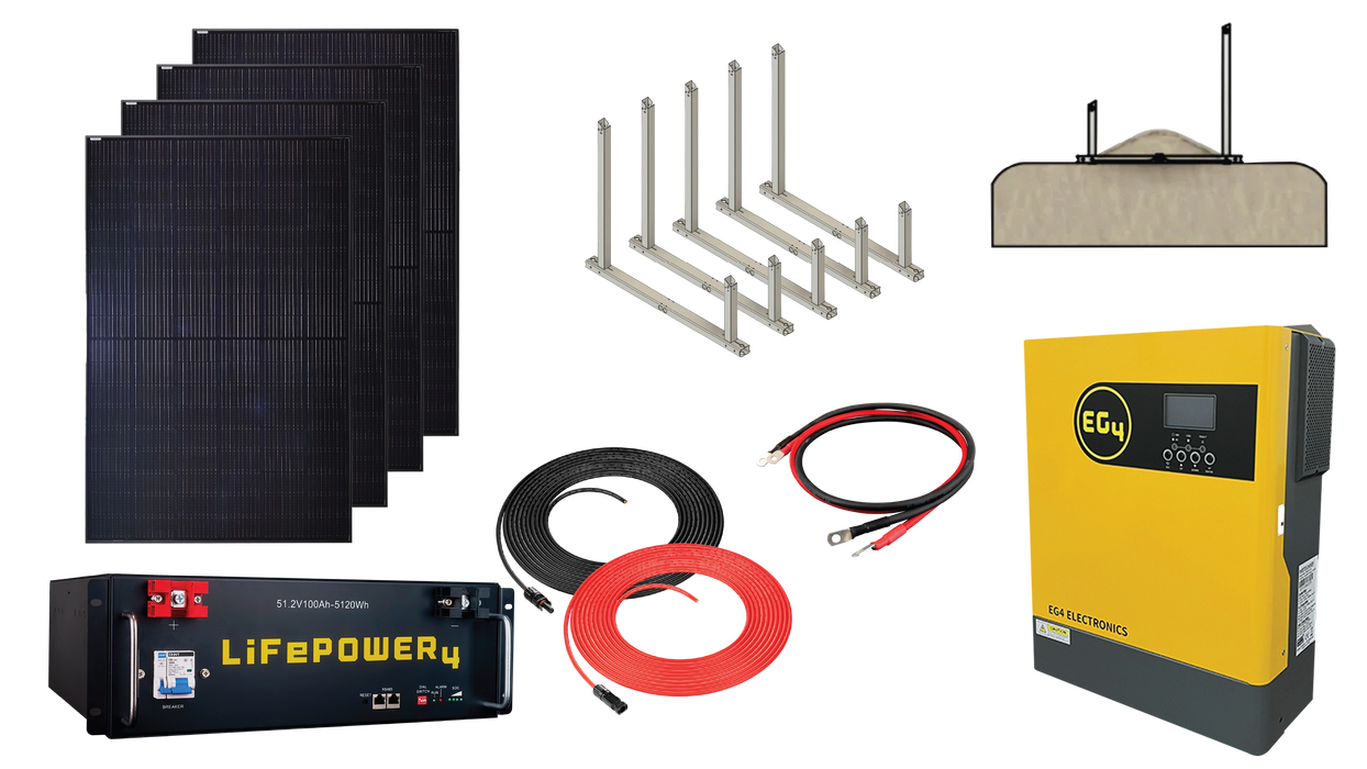 Complete EG4 Off-Grid TinyHome Solar Installation Kit - Urban Supply Inc