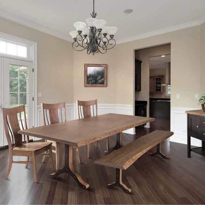 Barkman Furniture Walnut Live Edge Dining Table