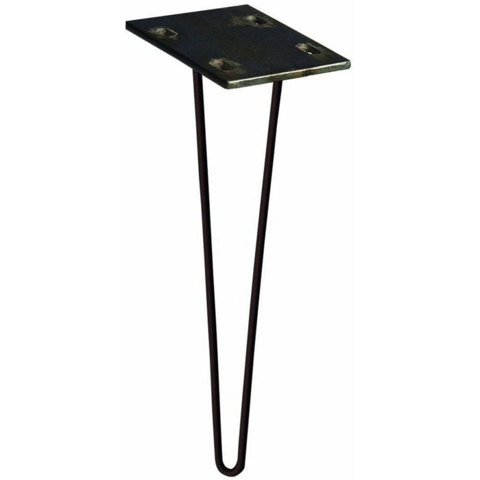 Barkman Furniture Live Edge Dining Table with Steel Hairpin Base