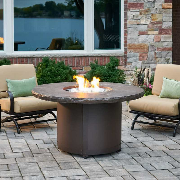 The Outdoor Greatroom Beacon 48" Round Gas Fire Pit Table | BC-20