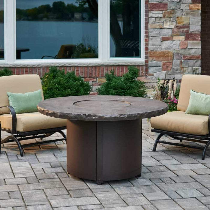 The Outdoor Greatroom Beacon 48" Round Gas Fire Pit Table | BC-20