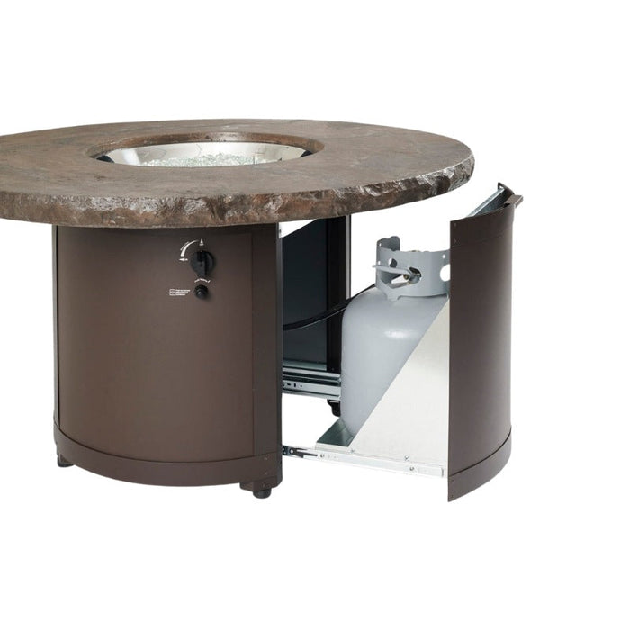 The Outdoor Greatroom Beacon 48" Round Gas Fire Pit Table | BC-20