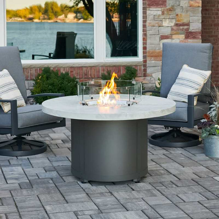 The Outdoor Greatroom Beacon 48" Round Gas Fire Pit Table | BC-20