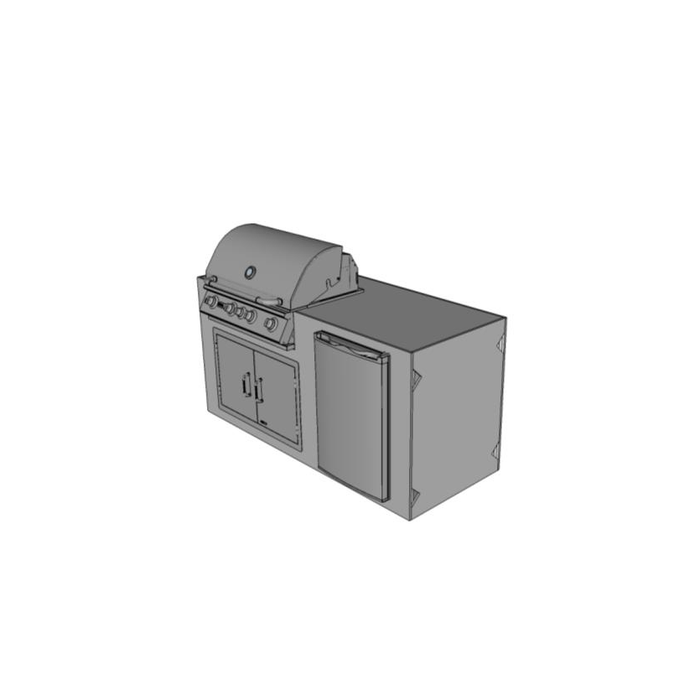 Chicago Brick Oven - DIY Bensenville Kitchen - 6' One-Wall Layout Outdoor Kitchen
