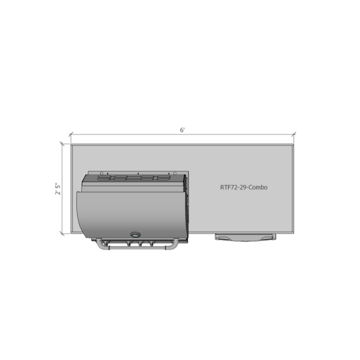 Chicago Brick Oven - DIY Bensenville Kitchen - 6' One-Wall Layout Outdoor Kitchen
