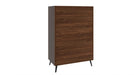 Barkman Furniture Bergen 5- Drawer Upright Chest - Steel Legs - Alternate View