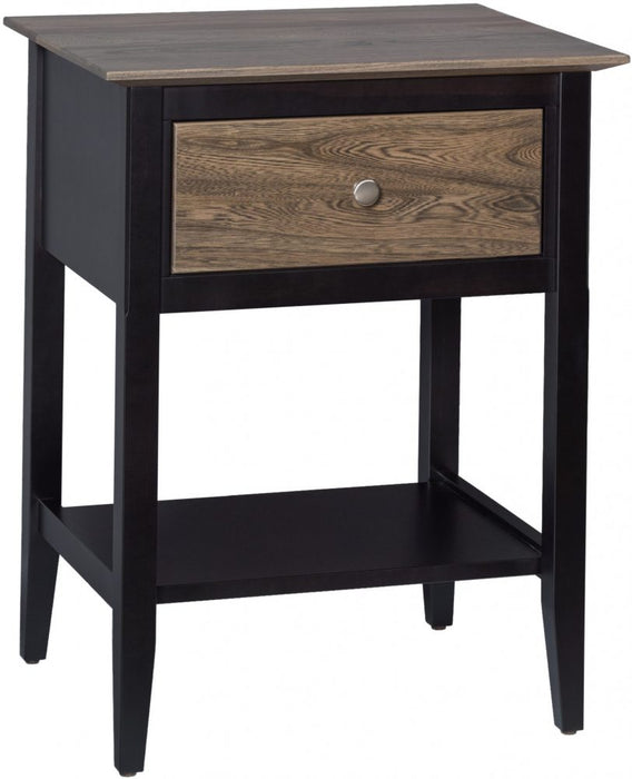 Quick Ship - Berkeley 1- Drawer Nightstand - Elm / B. Maple