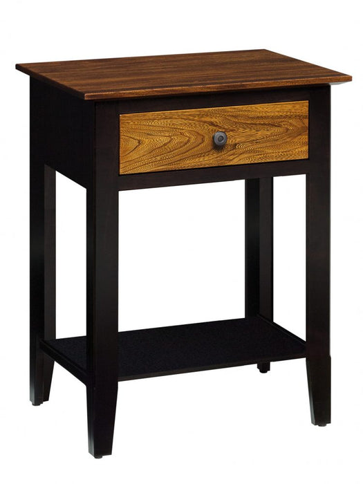 Quick Ship - Berkeley 1- Drawer Nightstand - Elm / B. Maple