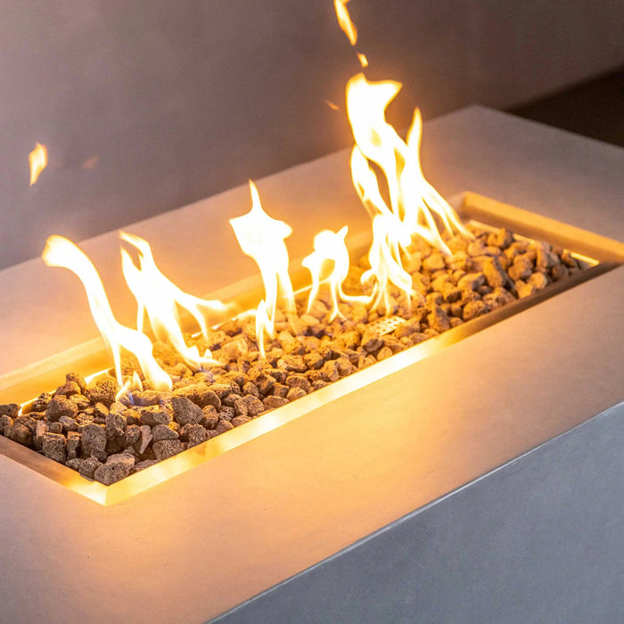 Starfire Designs Beton 55" Rectangle Hidden Propane Tank Gas Fire Pit Starfire Designs