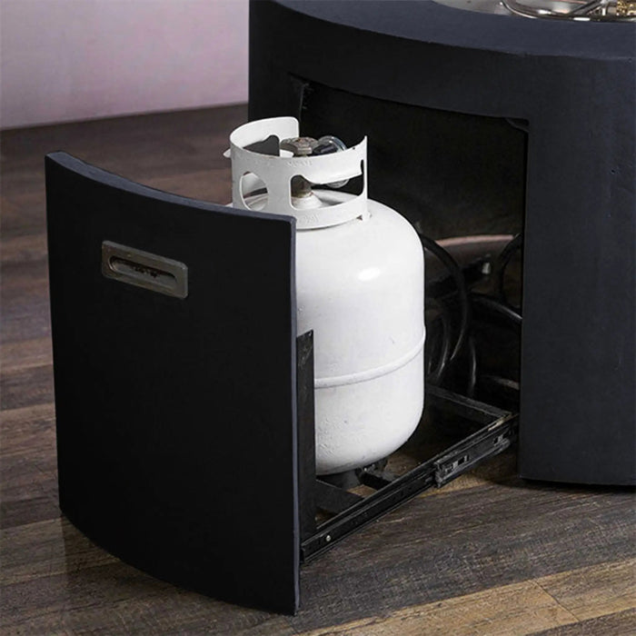 Starfire Designs Beton 42" Round Hidden Propane Tank Gas Fire Pit Starfire Designs