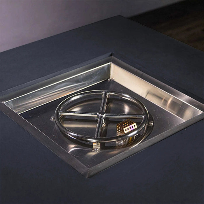 Starfire Designs Beton 42" Square Hidden Propane Tank Gas Fire Pit Starfire Designs