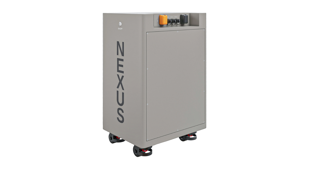 High quality photo of the Big Battery 48V Nexus 15kWh Back Left View. Photo sourced by Current Connected.