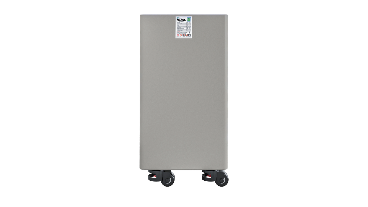 High quality photo of the Big Battery 48V Nexus 15kWh Left View. Photo sourced by Current Connected.