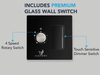 Black wall switch for Victory Sunset ceiling range hood