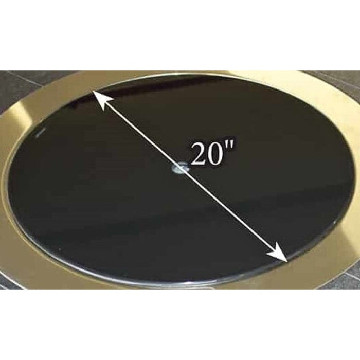 The Outdoor Greatroom 20" Round Glass Burner Cover Fire Pit - Lifestyle View