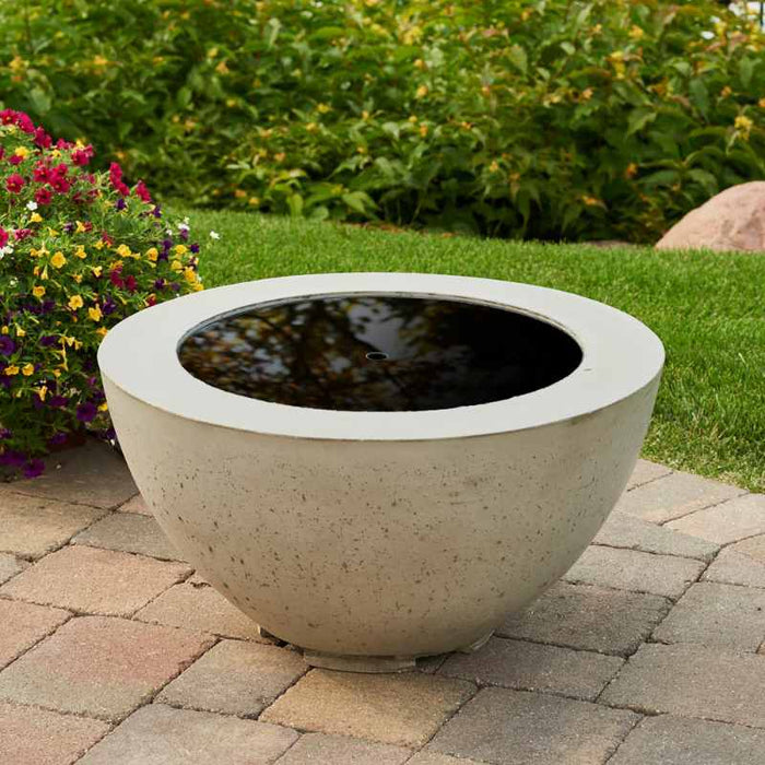 The Outdoor Greatroom 20" Round Glass Burner Cover Fire Pit - Dimensions