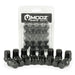 MODZ Golf Cart Lug Nuts - Pack of 16 Standard (1/2" -20) Black