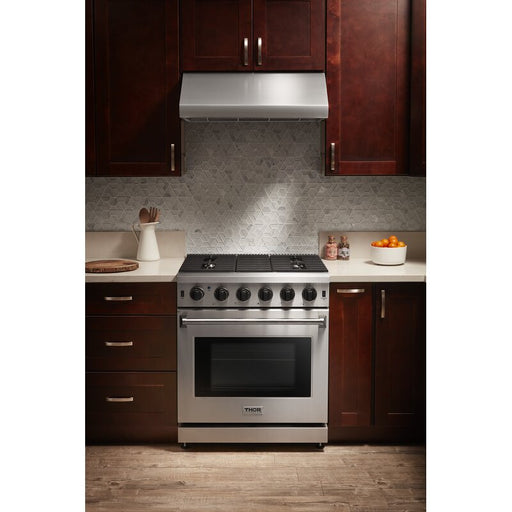 Thor Kitchen 30 in. 4.55 cu. ft. Professional Propane Gas Range in Stainless Steel, LRG3001ULP Thor Kitchen