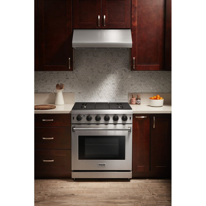 Thor Kitchen 30 in. 4.55 cu. ft. Professional Propane Gas Range in Stainless Steel, LRG3001ULP Thor Kitchen