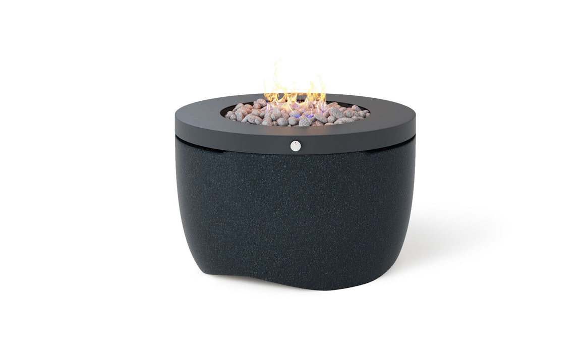 Ledge Lounger Fire & Lighting Fire Pit-Propane-40" Round — Nightfall