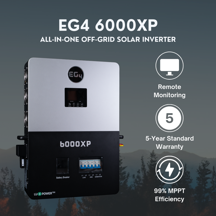 Complete Off-Grid Solar Kit EG4 6000XP x2 - 20.48kWh Battery Capacity [KIT-E0009] - Front facing view of EG4 LL-S 