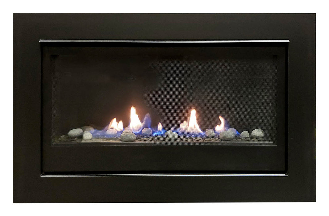 36" Gas Fireplace BOSTON-36-NG-EI - side view