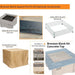 The Outdoor Greatroom Bronson Block Square Gas Fire Pit Kit | BRON51 - Features