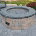 The Outdoor Greatroom Bronson Block Round Gas Fire Pit Kit | BRON52 - Side View