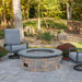 The Outdoor Greatroom Bronson Block Round Gas Fire Pit Kit | BRON52