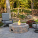 The Outdoor Greatroom Bronson Block Round Gas Fire Pit Kit | BRON52 - Detail View