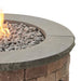 The Outdoor Greatroom Bronson Block Round Gas Fire Pit Kit | BRON52 - View 11
