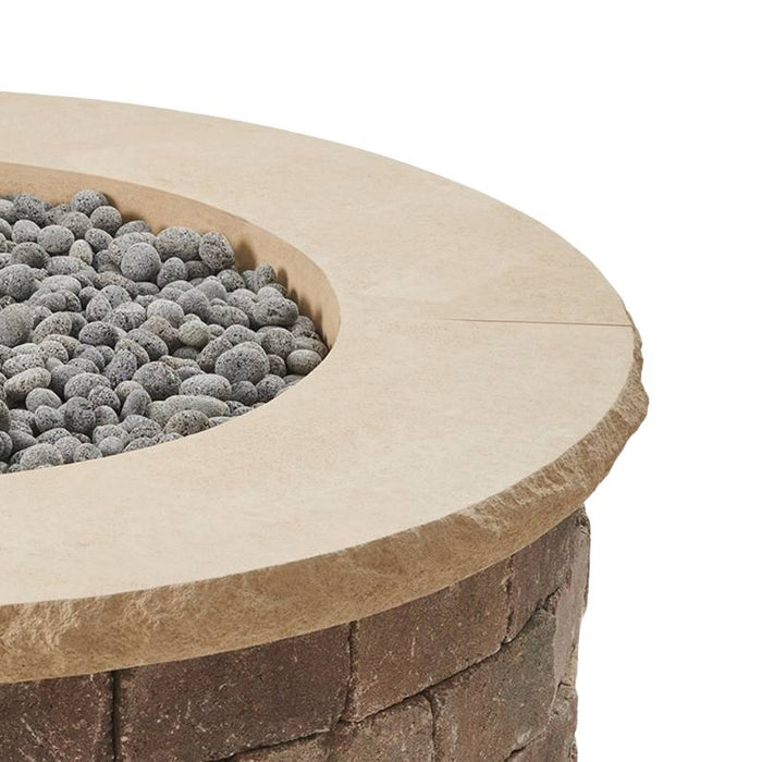The Outdoor Greatroom Bronson Block Round Gas Fire Pit Kit | BRON52 - View 9