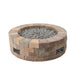 The Outdoor Greatroom Bronson Block Round Gas Fire Pit Kit | BRON52 - Dimensions