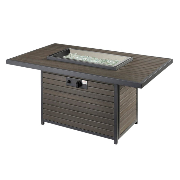 The Outdoor Greatroom Brooks Rectangular Gas Fire Pit Table | BRK-1224-19-K