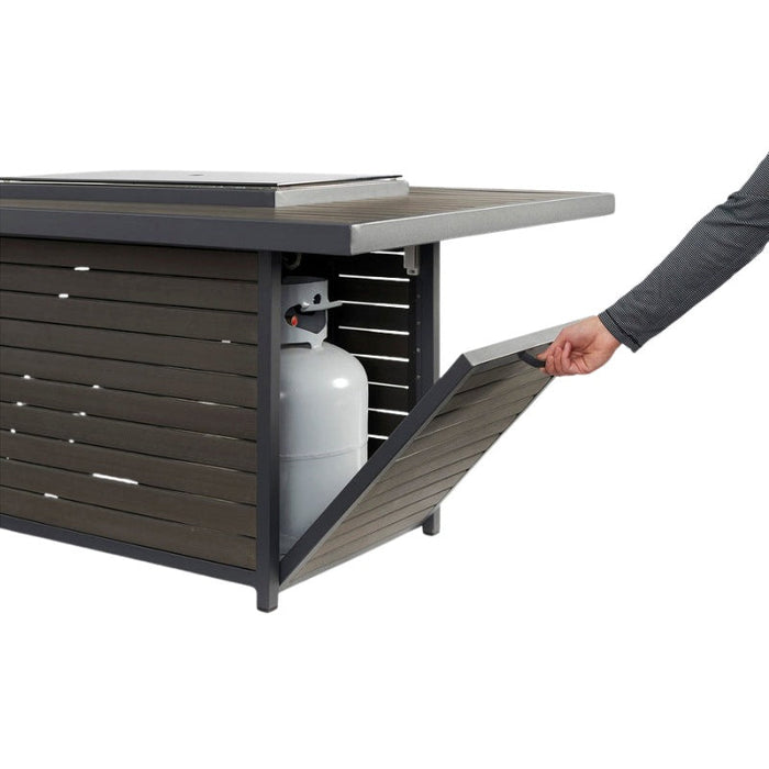The Outdoor Greatroom Brooks Rectangular Gas Fire Pit Table | BRK-1224-19-K