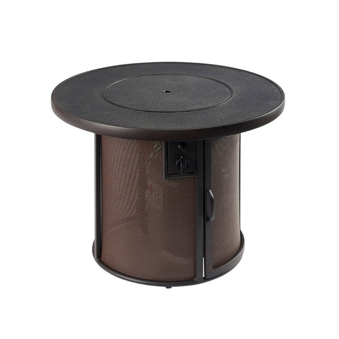 The Outdoor Greatroom Stonefire Round Gas Fire Pit Table | SF-32